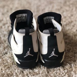 Black and white Jordans